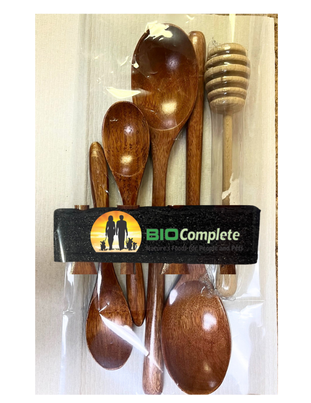 BioComplete Honey Utensils Wood 5 piece set