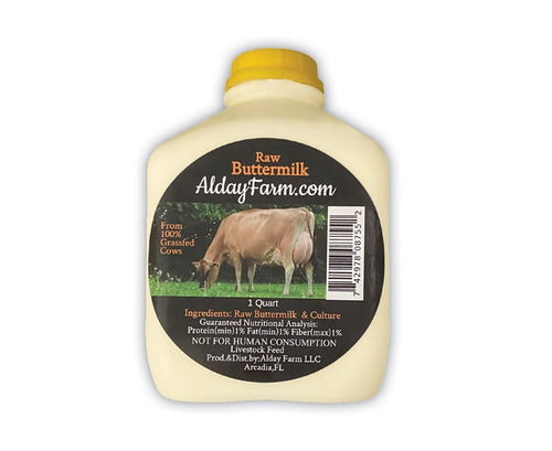 alday farm raw cow buttermilk