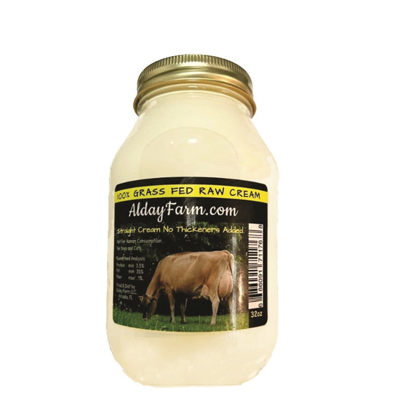alday farm raw cow cream