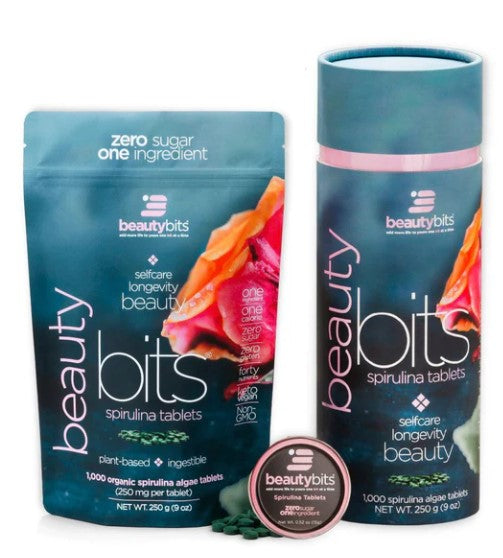 BEAUTYbits spirulina superfood supplement.