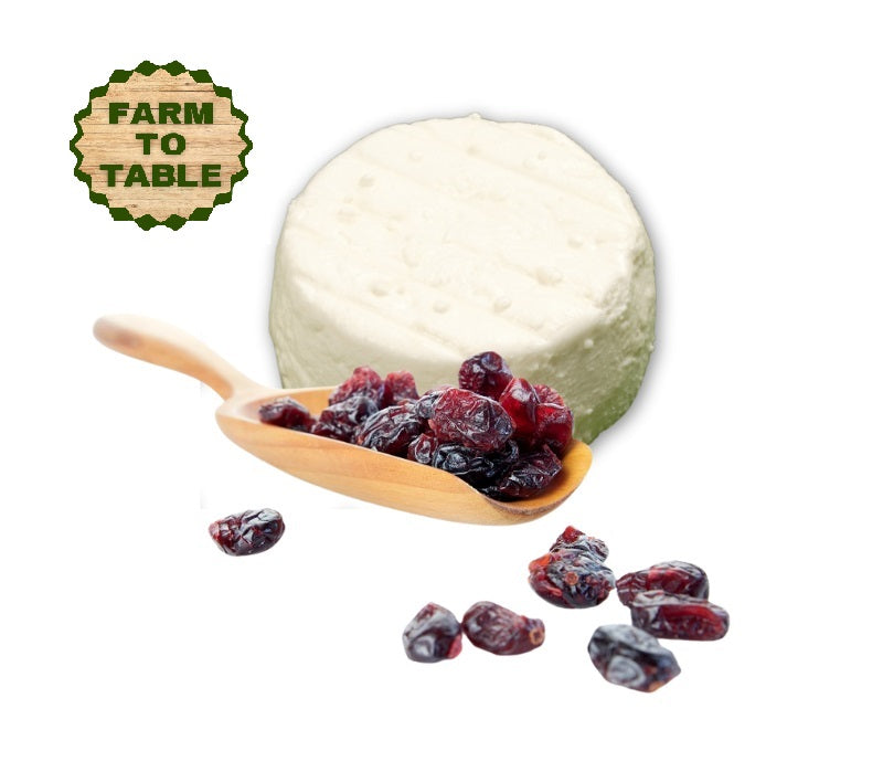 BioComplete Raw Goat Cheese Cranberry artisanal creamy goat cheese blended with sweet dried cranberries