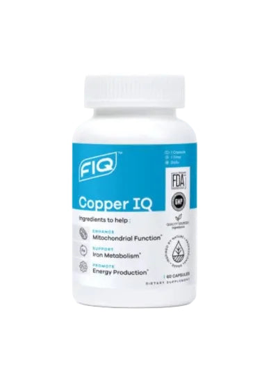 FIQ Copper IQ 60 caps – bioavailable copper supplement.