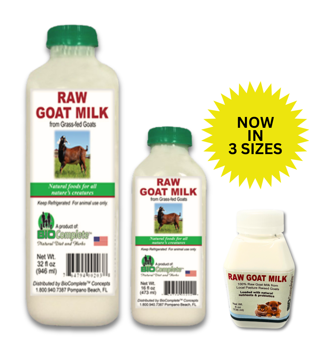 My Paleo Pet BioComplete Raw Goat Milk – Natural, Unpasteurized, Nutrient-Rich Pet Supplement