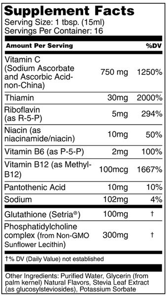 Label indicating it's a portable vitamin supplement, not an IV.