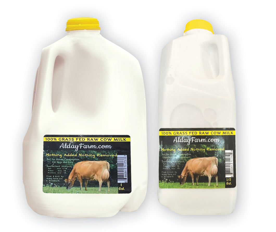 alday farm raw cow milk