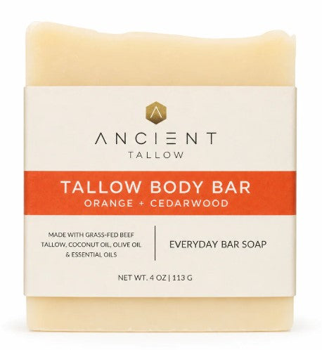 Ancient Tallow Orange + Cedarwood Soap Bar