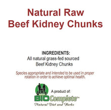 Load image into Gallery viewer, BioComplete  Natural Raw Beef Kidney Chunks