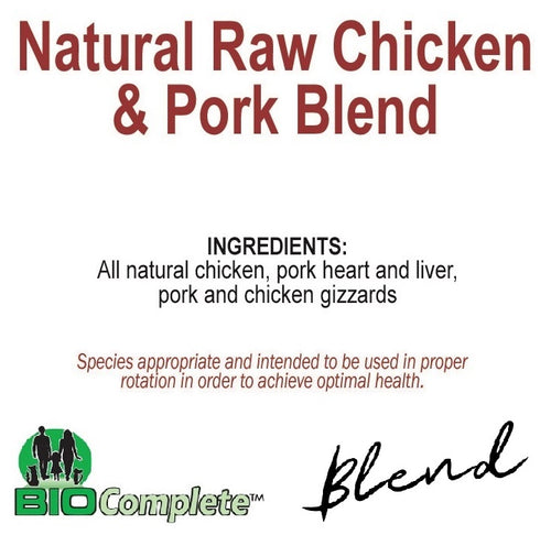 BioComplete Natural Raw Chicken and Pork Blend