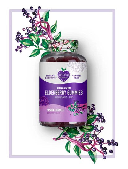 All Things Elderberry Gummies with Vitamin C & Zinc  60 ct