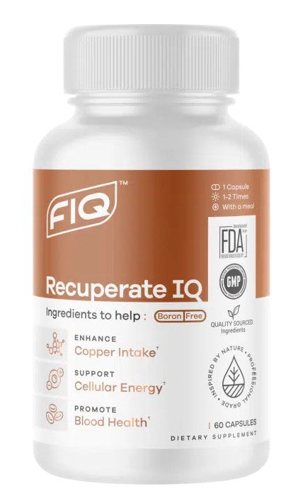 FIQ Recuperate IQ Copper Boron Free 60 cap
