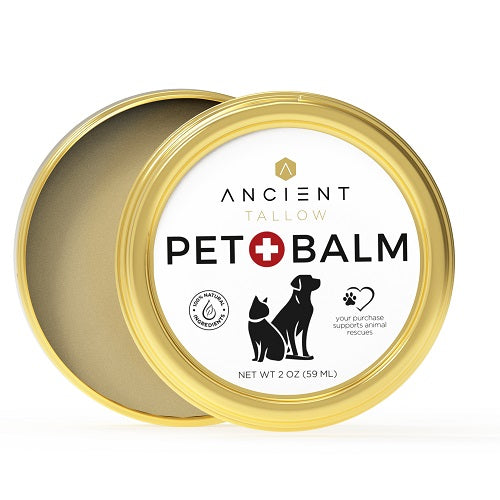 Ancient Tallow balm for dry paws and skin.