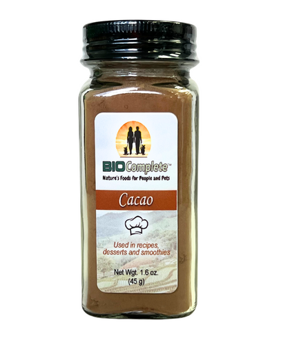 BioComplete Cacao Culinary Shaker - Premium Organic Cacao Powder for Baking and Beverages