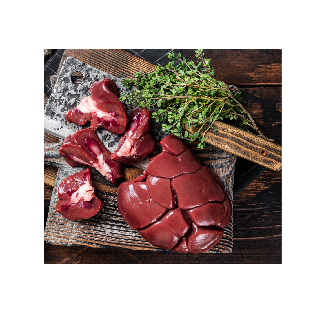Natural organ meat – beef kidney chunks from BioComplete.