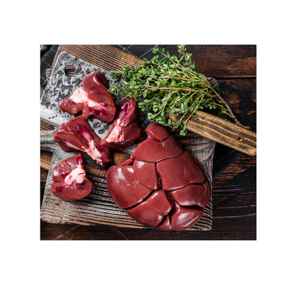 Natural organ meat – beef kidney chunks from BioComplete.