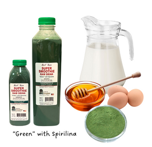 BioV Raw Super Raw Drink "Green" Frozen Smoothie in a nutrient-rich blend.