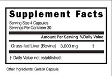 Load image into Gallery viewer, FIQ Beef Liver IQ – grass-fed beef liver supplement in capsules.