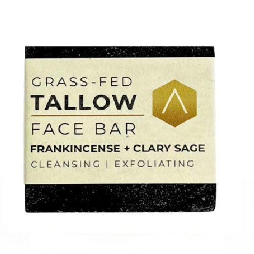 My Paleo Pet Grass-Fed Tallow Face Bar with Frankincense and Clary Sage – Cleansing and Exfoliating Natural Skincare