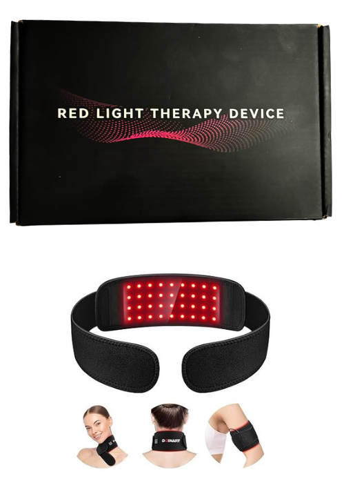 Wearable red light therapy band by My Paleo Pet for neck and body use.