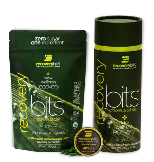 Chlorella tablets by RECOVERYbits – plant-based superfood.