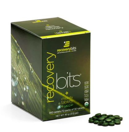 Algae-based nutrition – RECOVERYbits chlorella for wellness support.