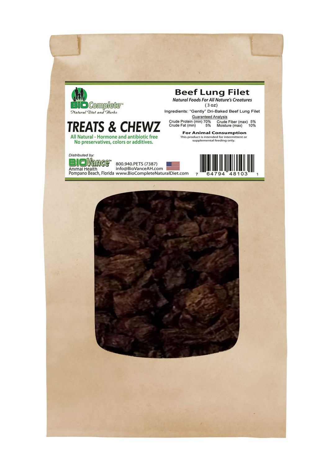 BioComplete Natural Baked Beef Lung Filet