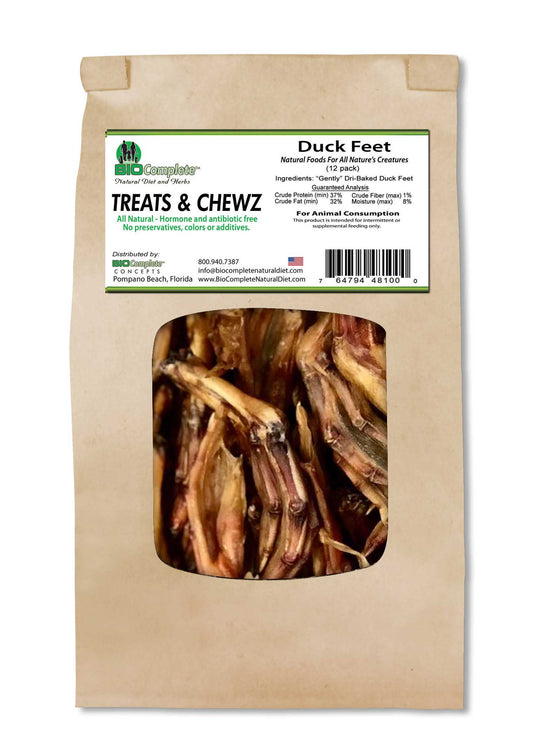 BioComplete™ Duck Feet Comes in 3 sizes-My Paleo Pet