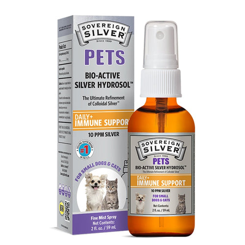 Fine mist silver spray for pet immune support and natural wellness care